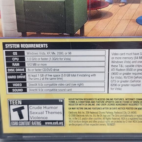 Sims 2: IKEA Home Stuff PC 2008 New Sealed - Picture 5 of 9